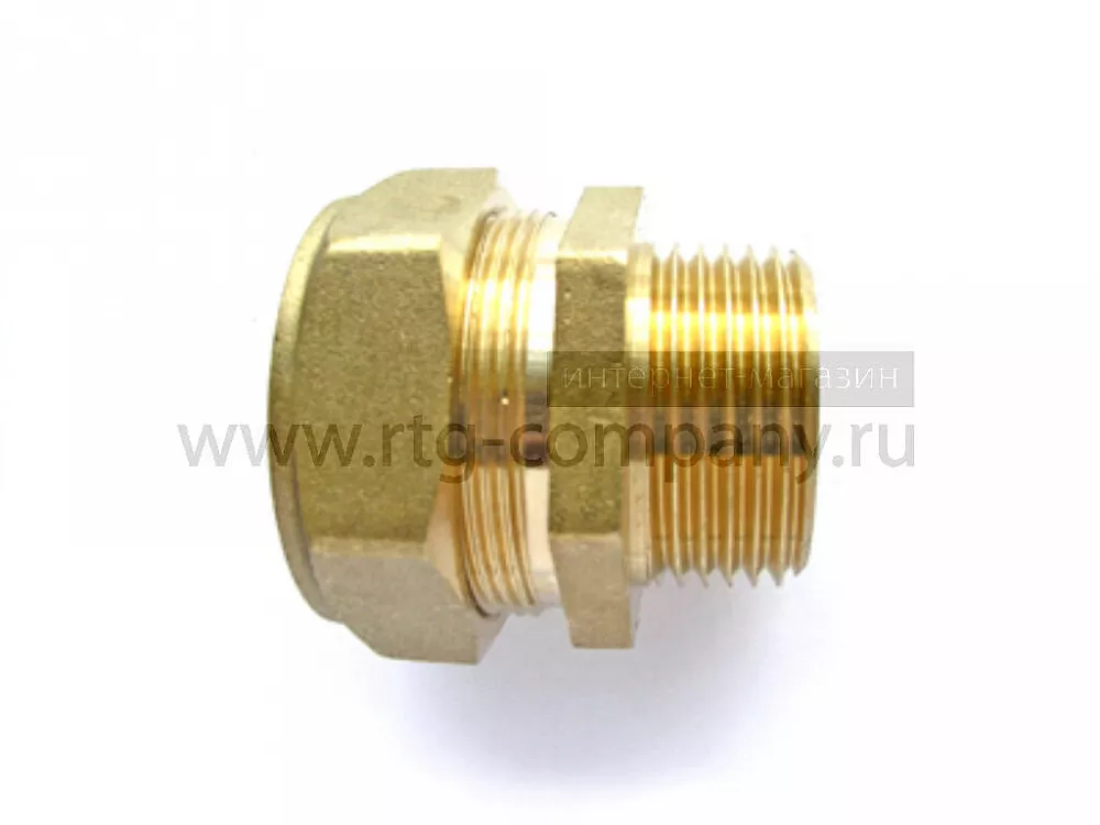 Сгон медный DN15*1/2" наружняя резьба для гофрированной трубы