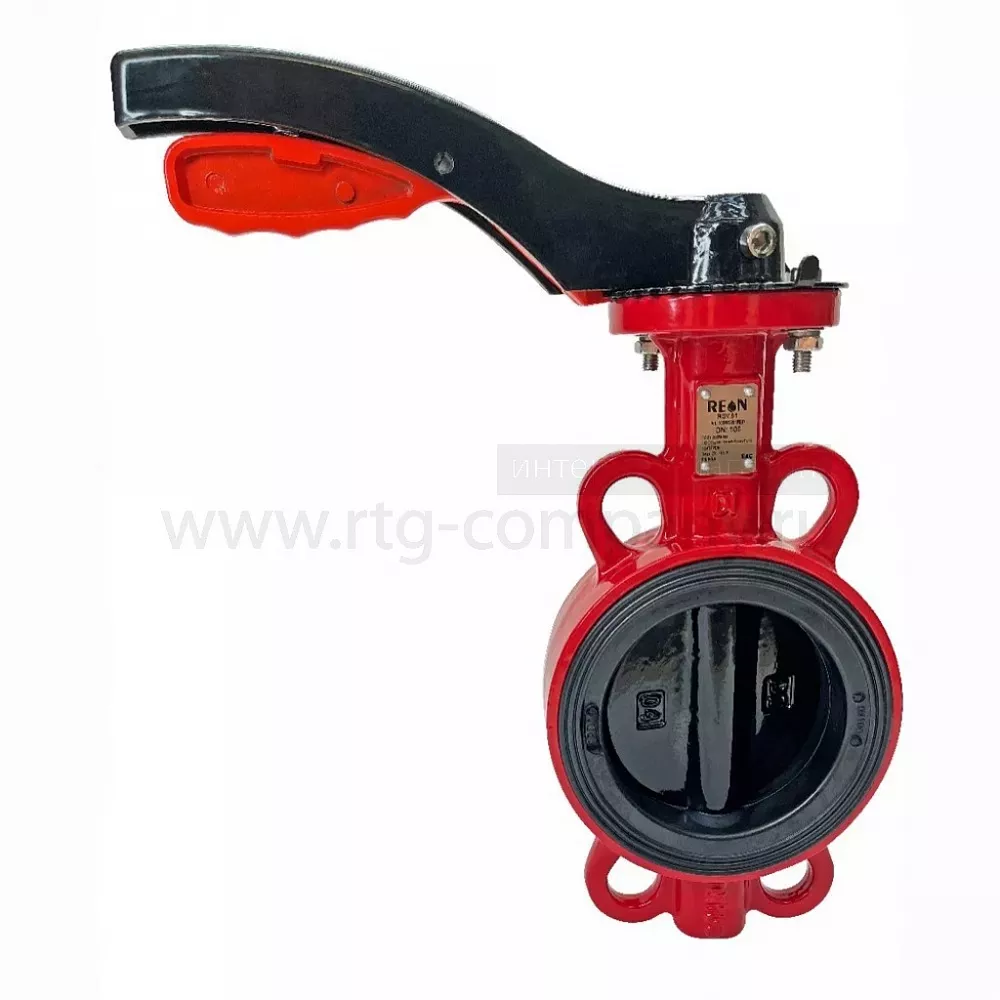 Затвор дисковый поворотный  d 25/32 PN16 REON тип RSV81RED (Траб.=115С, Тmax130C) КРАСНЫЙ