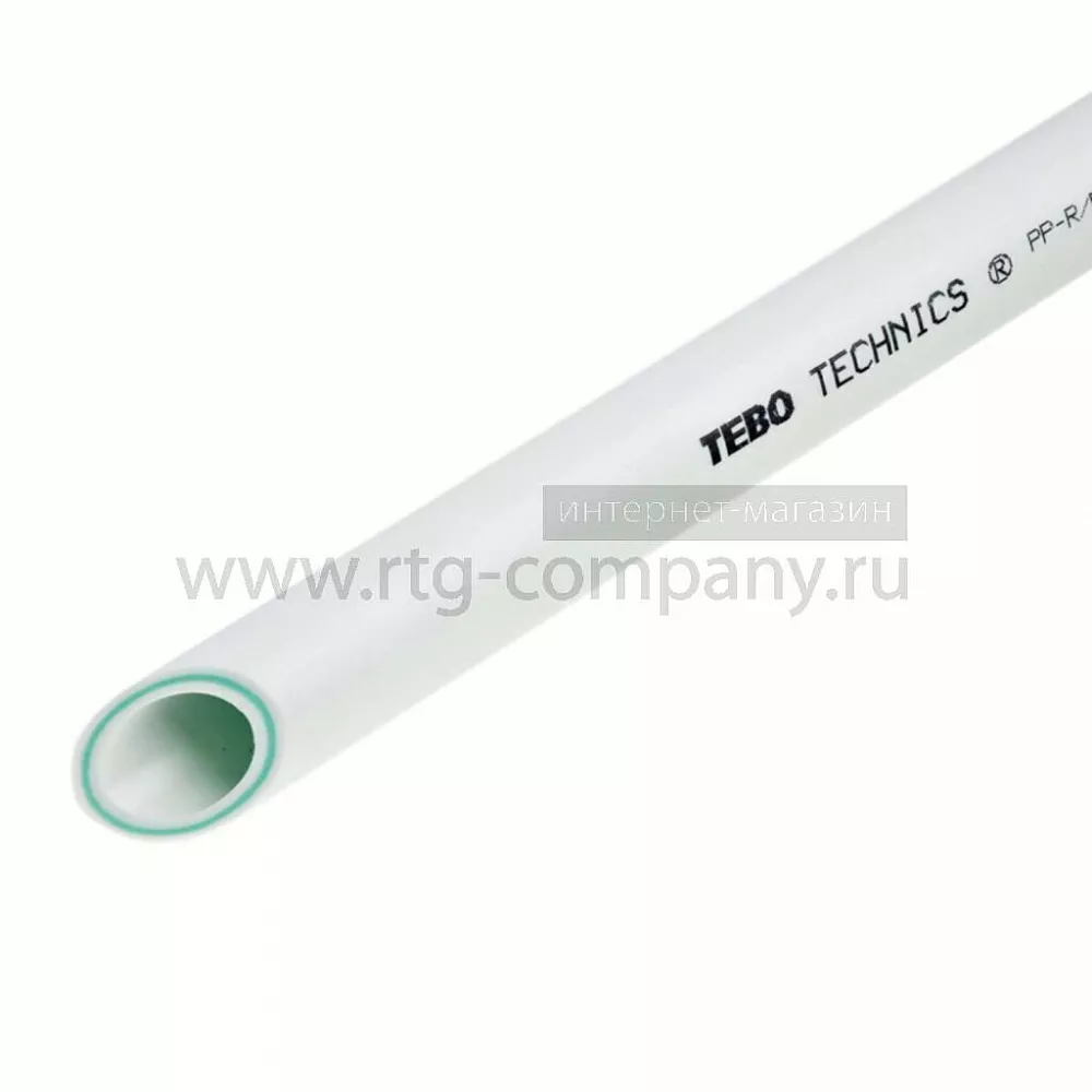 Труба полипропиленовая PPRC PN20 /  63 *10,5 TEBO Master Pipe армированная алюминием, белая (уп.12 п/м)