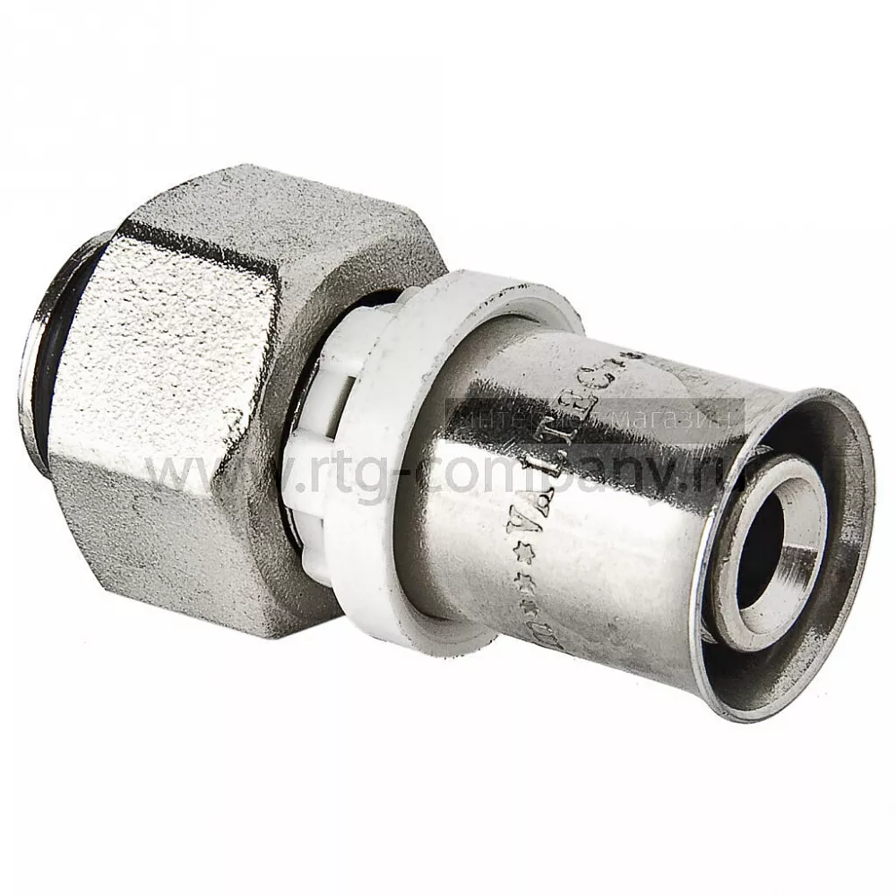 Пресс-муфта с накидной гайкой 16*1/2" для коллектора (Valtec) VT.712