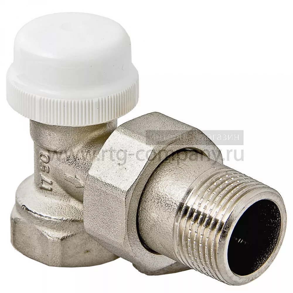 Клапан термостатический угловой 1/2" (Valtec VT.31)